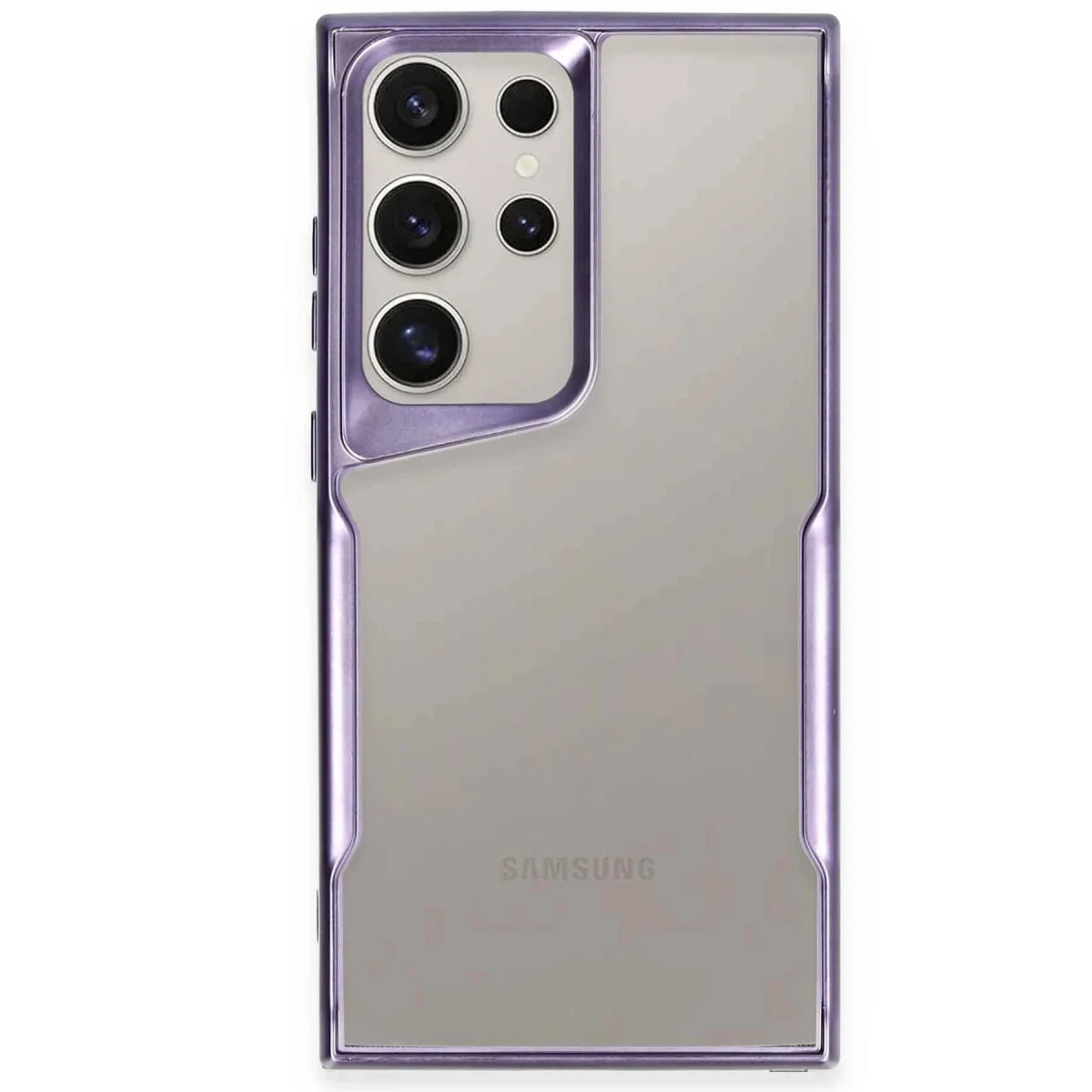 Galaxy S25 Ultra Kılıf Boyi Silikon Kapak - Derin Mor