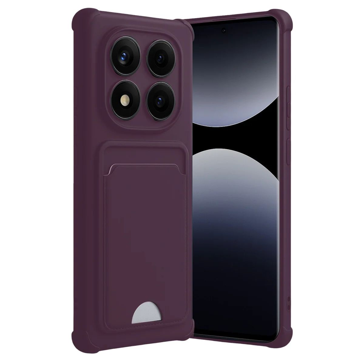Redmi Note 14 Pro 5G Kelvin Kartvizitli Silikon - Derin Mor
