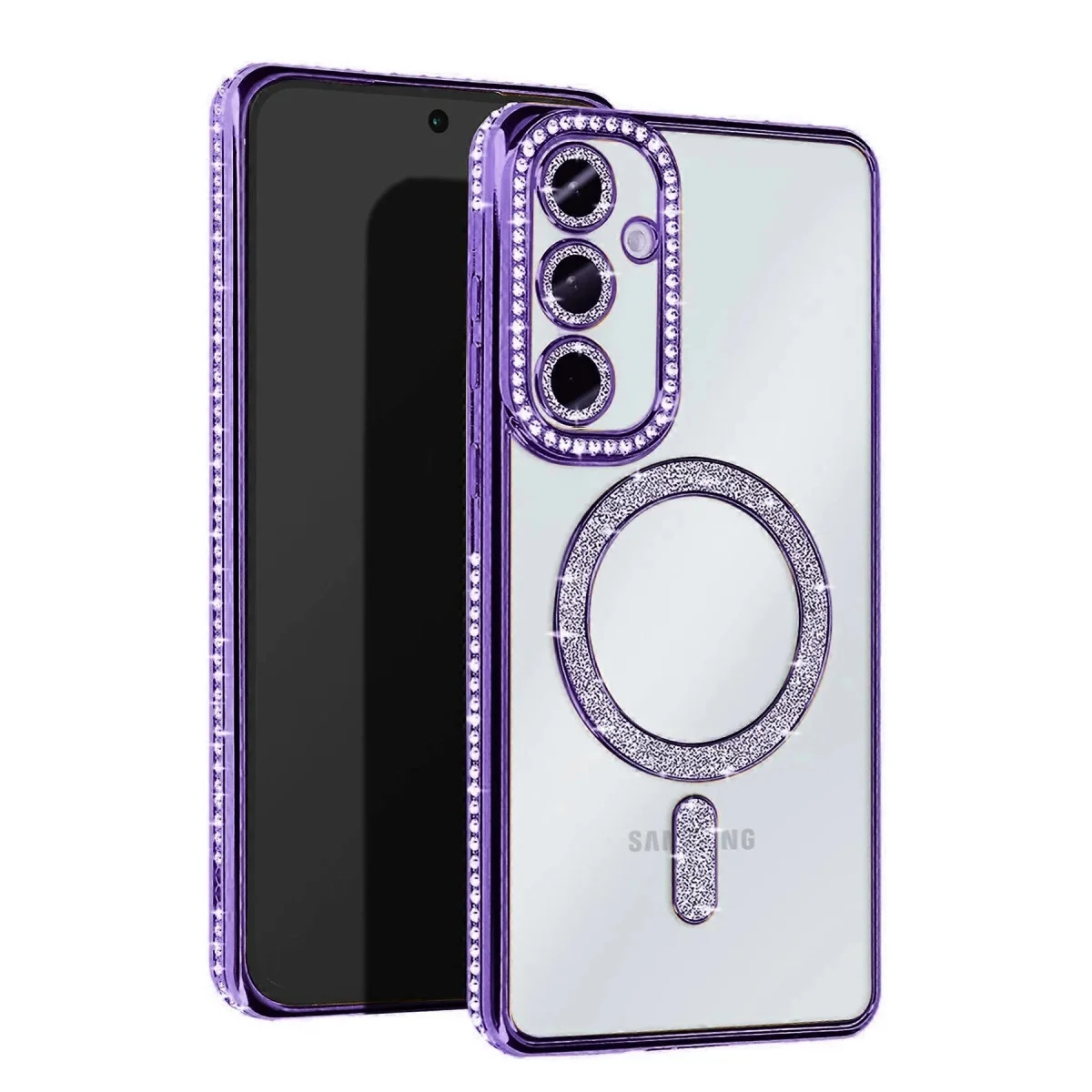 Galaxy A17 5G Joke Simli Magneticsafe Kılıf - Derin Mor