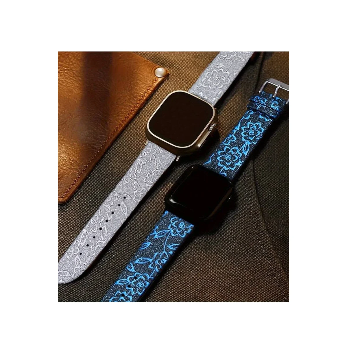 Watch 38mm Creeper Desenli Kordon - Kahverengi