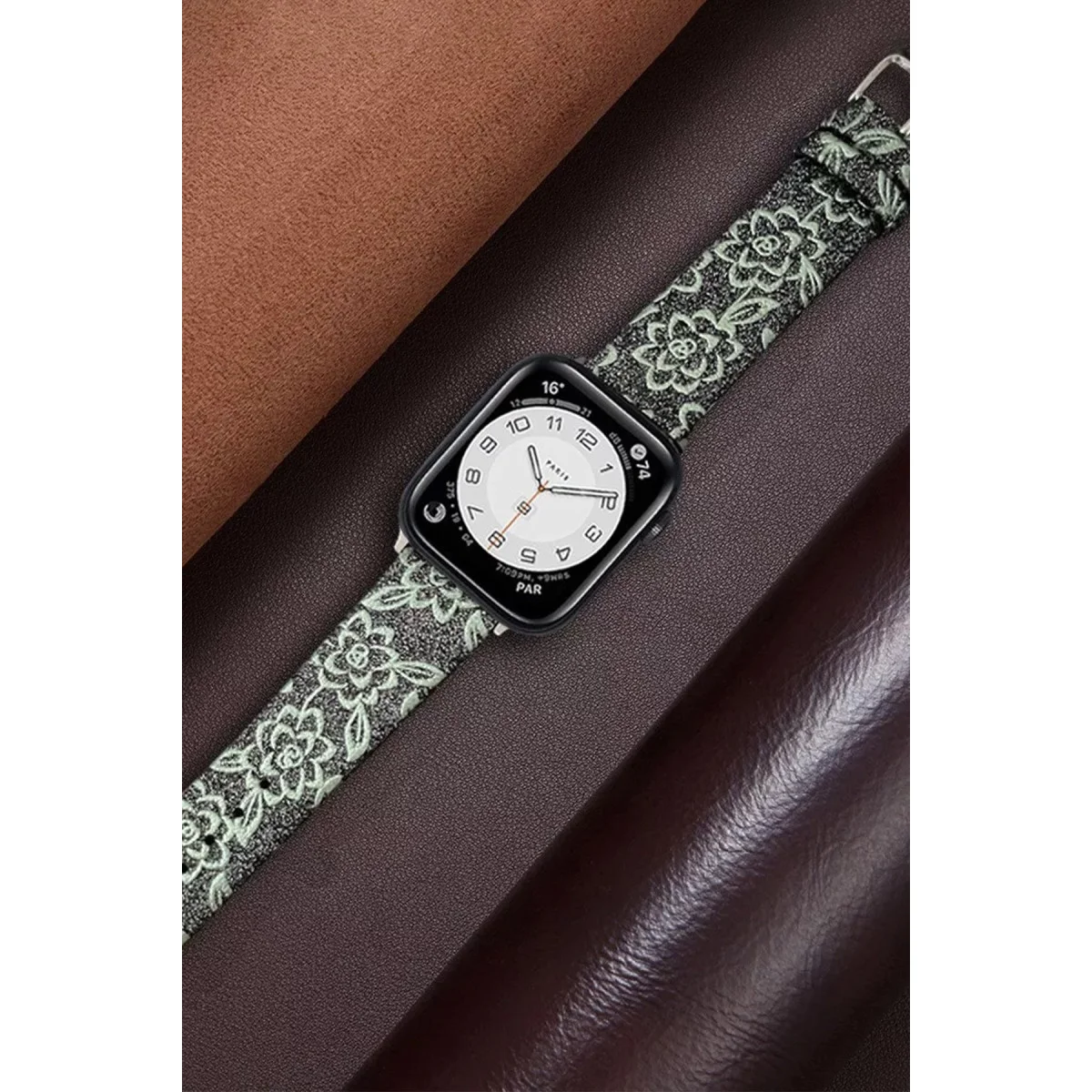 Watch 42mm Creeper Desenli Kordon - Kahverengi