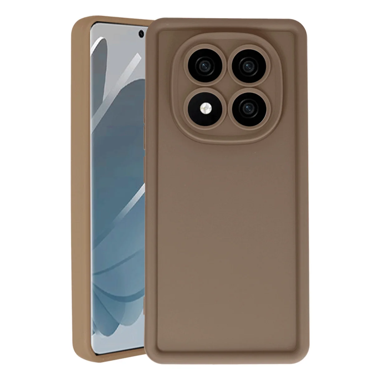 Redmi Note 14 Pro 4G Kılıf Viera Silikon - Kahverengi