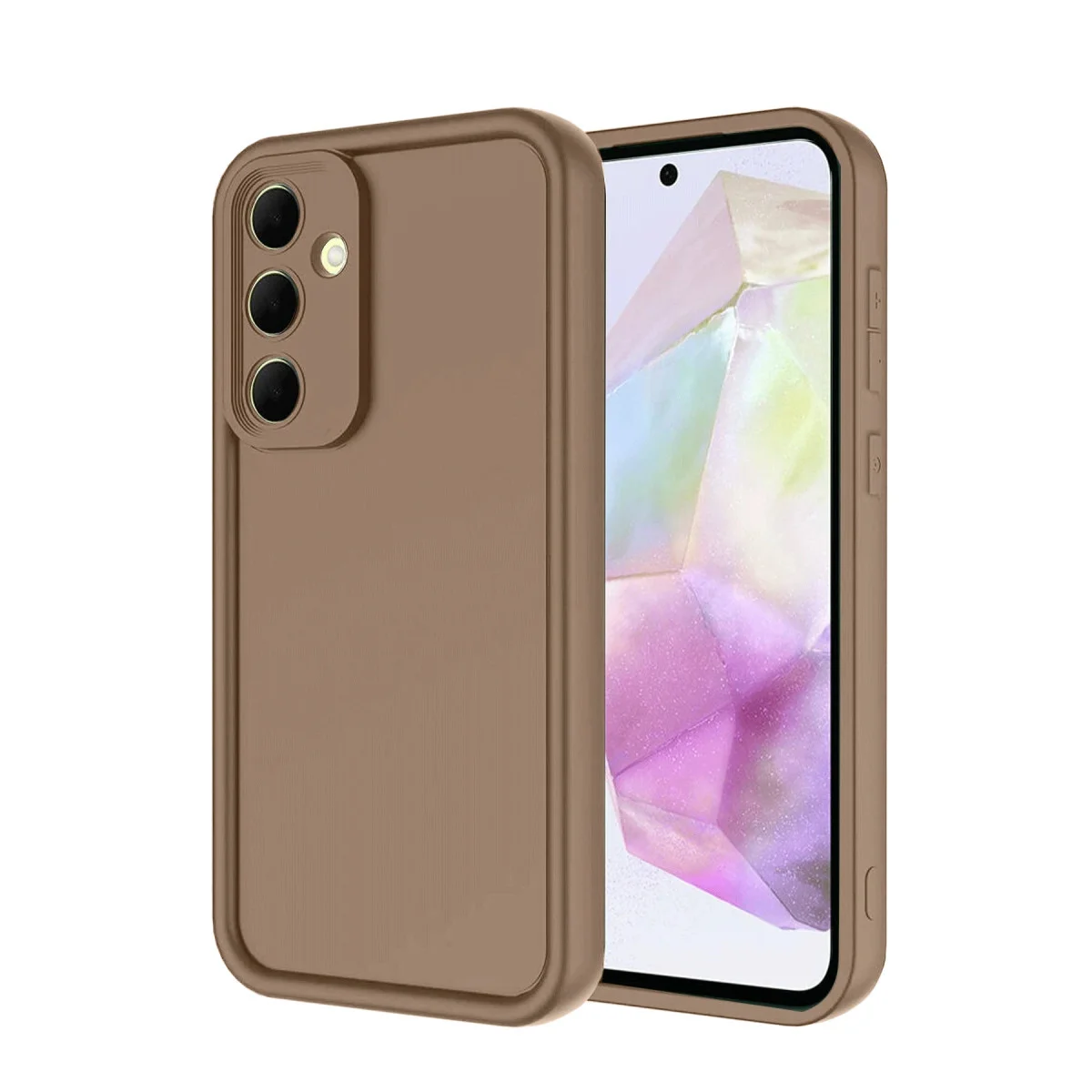 Galaxy A17 5G Viera Silikon - Kahverengi