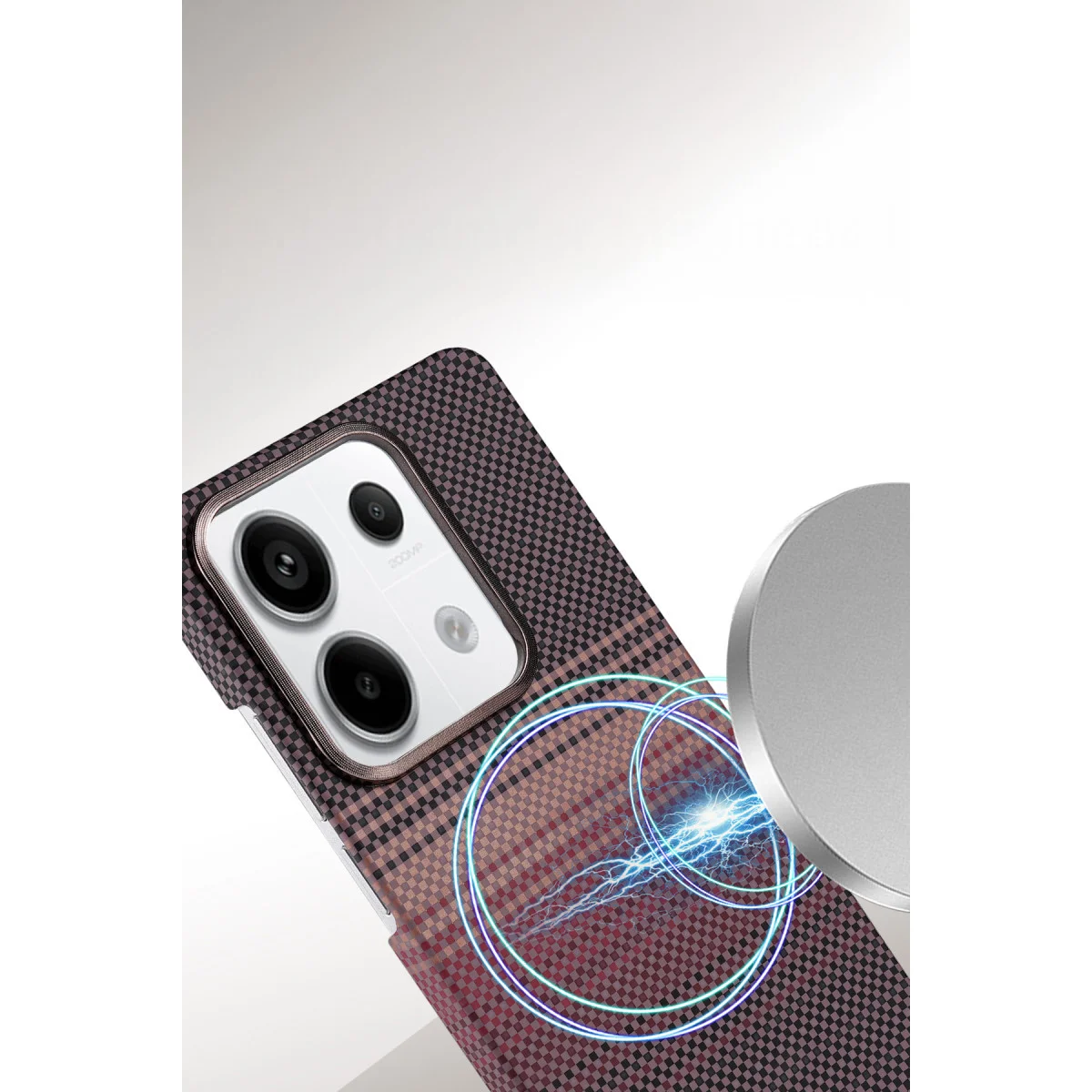 Redmi Note 13 Pro 4G Vega Magsafe Kapak - Çöl Titanyum