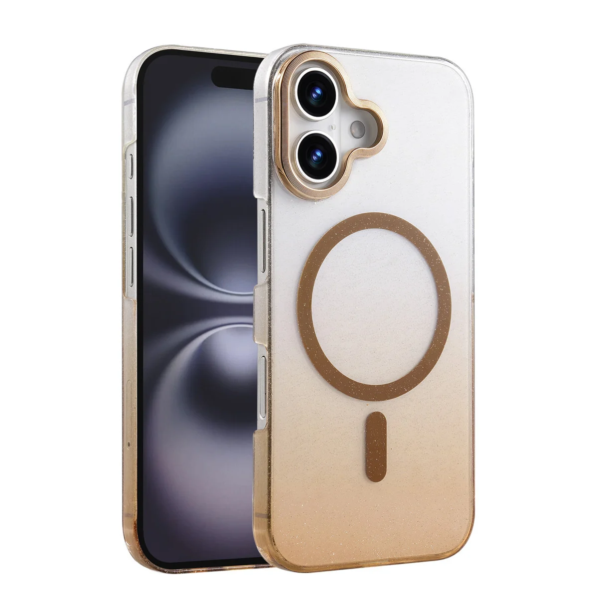 iPhone 16 Glossy Magsafe Kapak - Çöl Titanyum