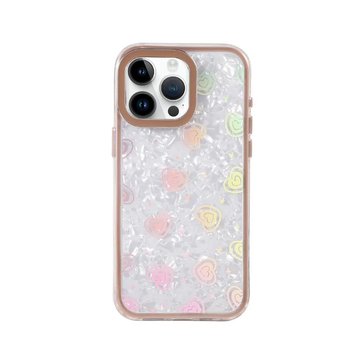 iPhone 15 Pro Max Lumi Desenli Kapak - Çöl Titanyum
