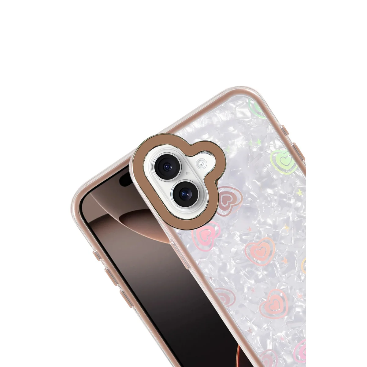 iPhone 16 Lumi Desenli Kapak - Çöl Titanyum