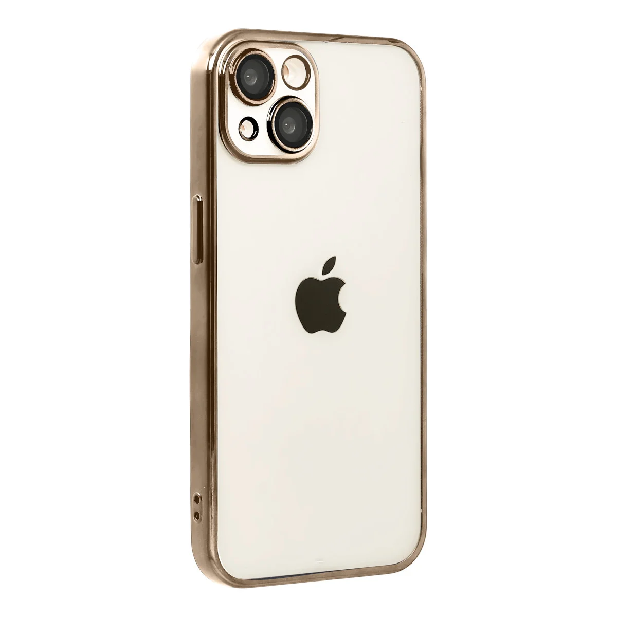 iPhone 15 Razer Lensli Silikon - Çöl Titanyum