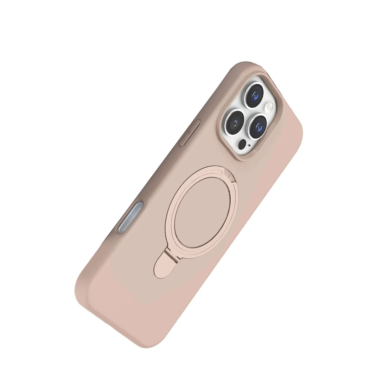 iPhone 16 Pro Regal Magsafe Standlı Kapak - Çöl Titanyum