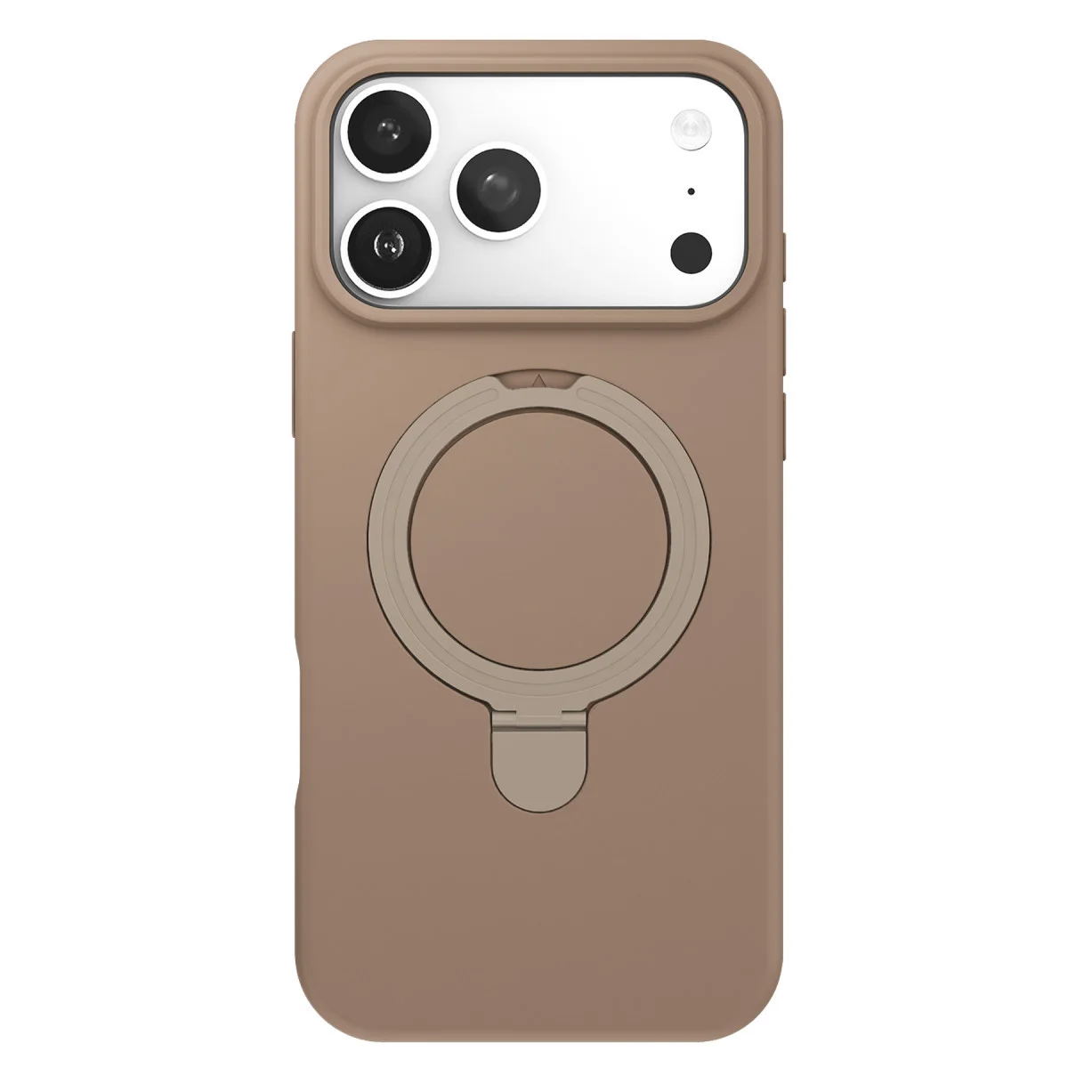 iPhone 17 Pro Regal Magsafe Standlı Kapak - Çöl Titanyum
