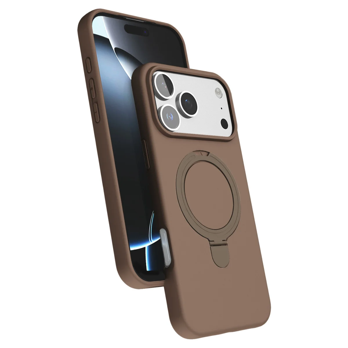 iPhone 17 Pro Max Regal Magsafe Standlı Kapak - Çöl Titanyum