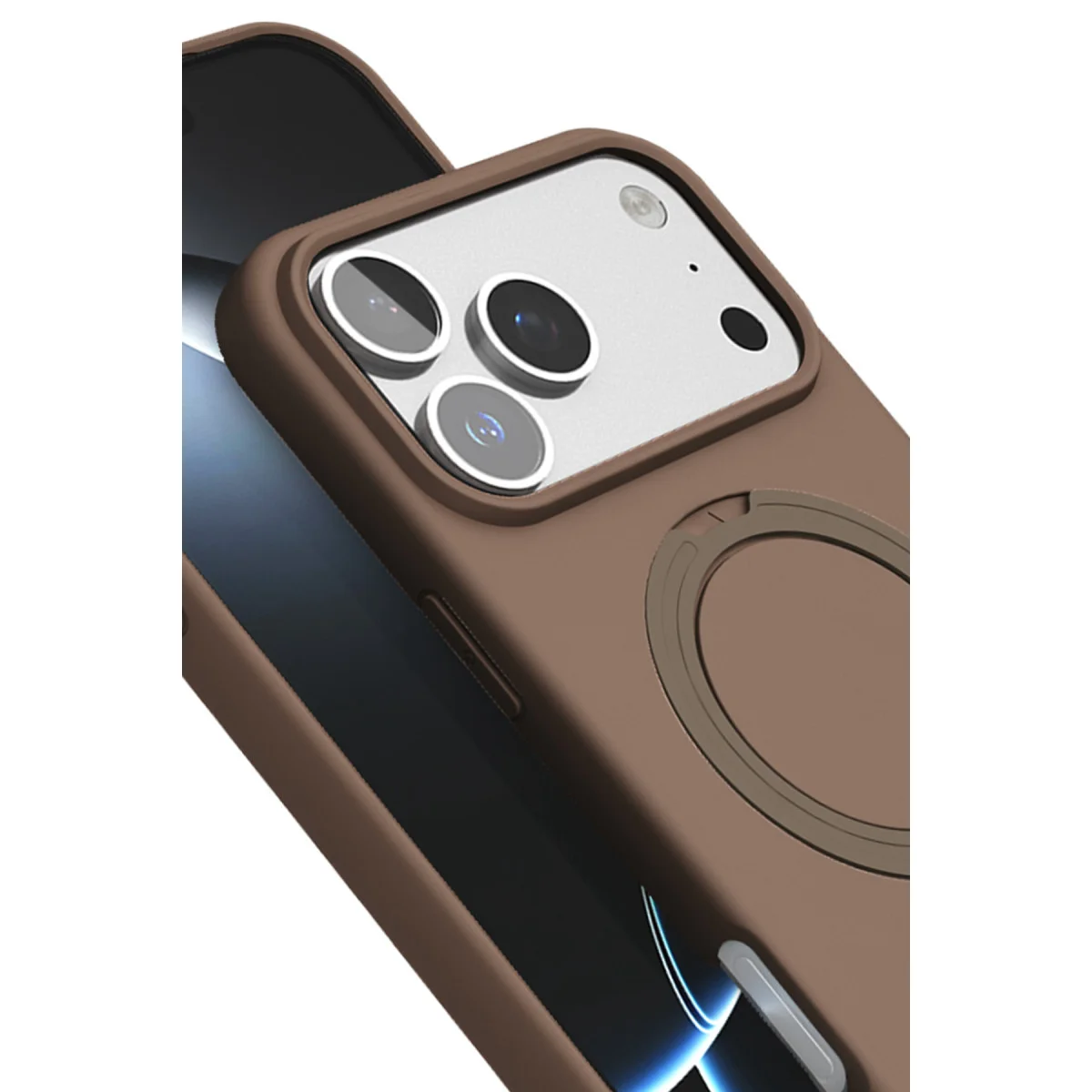 iPhone 17 Pro Max Regal Magsafe Standlı Kapak - Çöl Titanyum