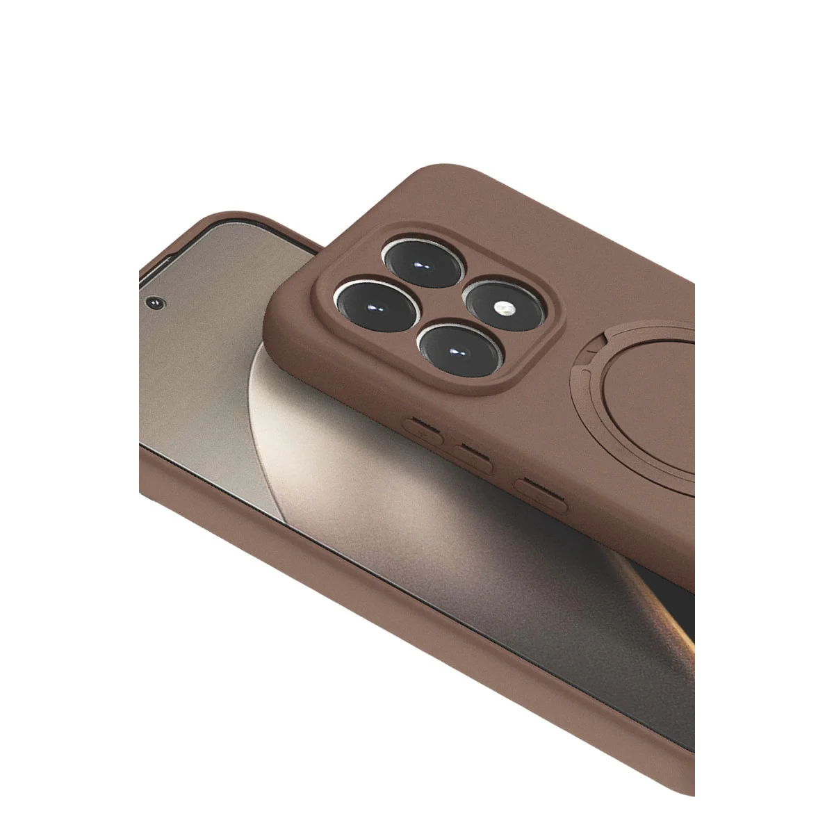 Mi 15T Regal Magsafe Standlı Kapak - Çöl Titanyum