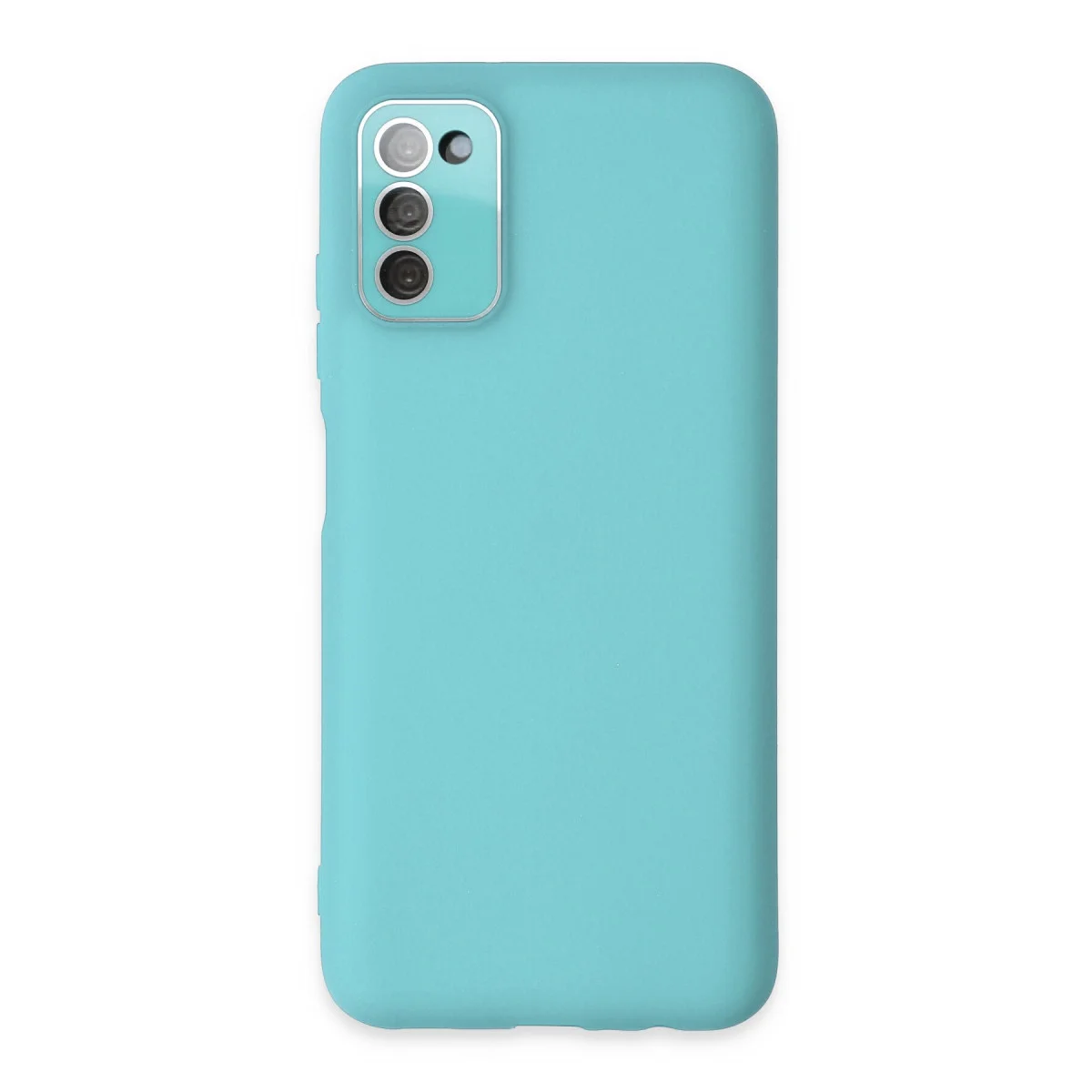 Galaxy A03S Kılıf Lansman Glass Kapak - Turkuaz