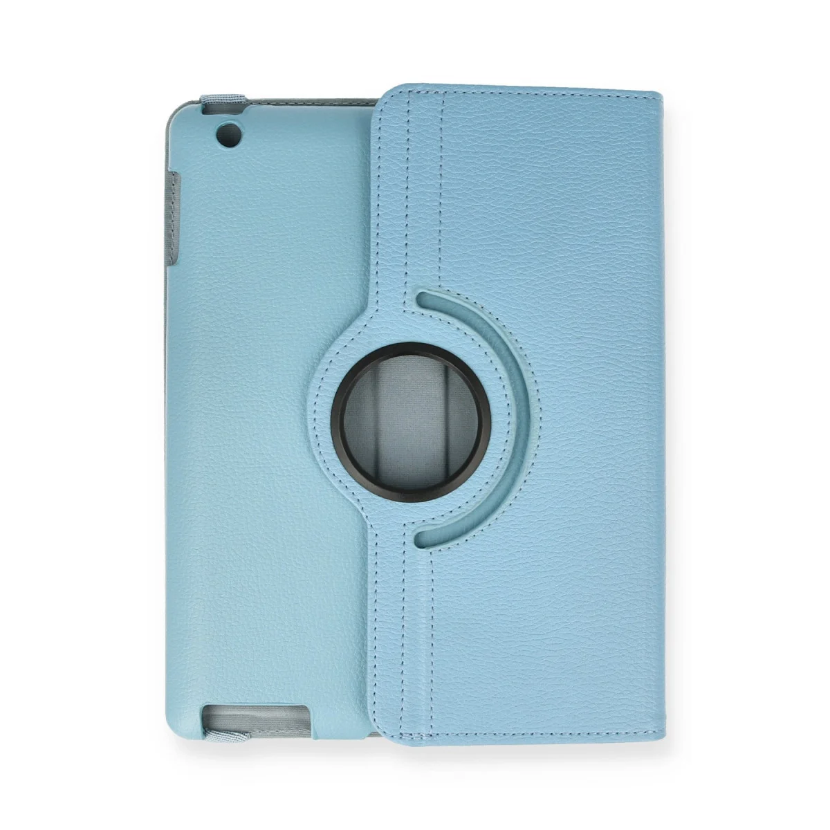 iPad 4 9.7 Kılıf 360 Tablet Deri Kılıf - Turkuaz
