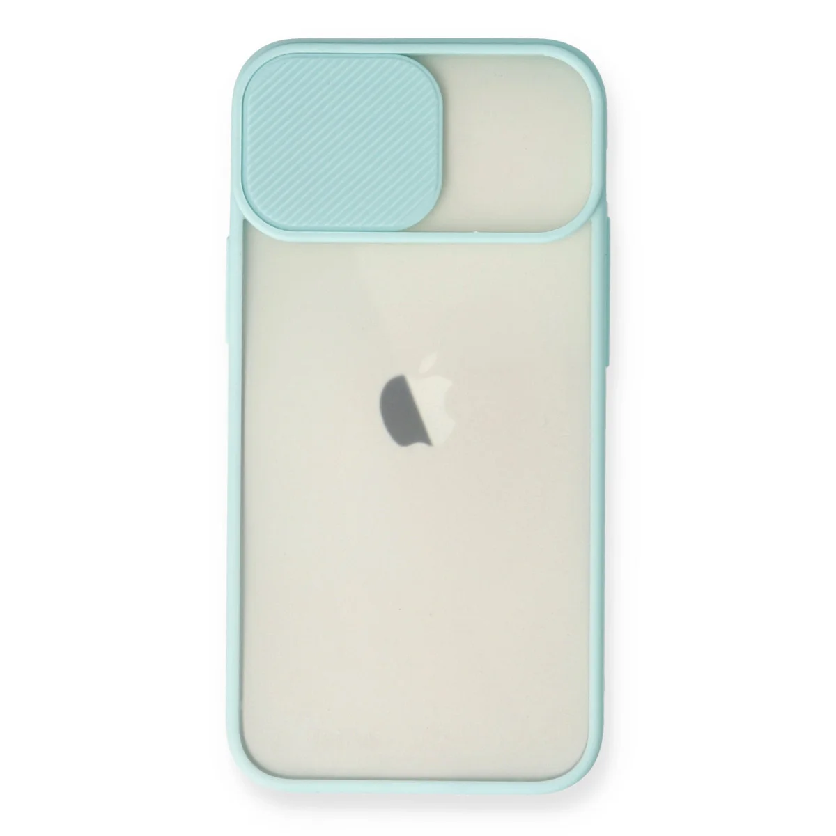 iPhone 11 Kılıf Palm Buzlu Kamera Sürgülü Silikon - Turkuaz