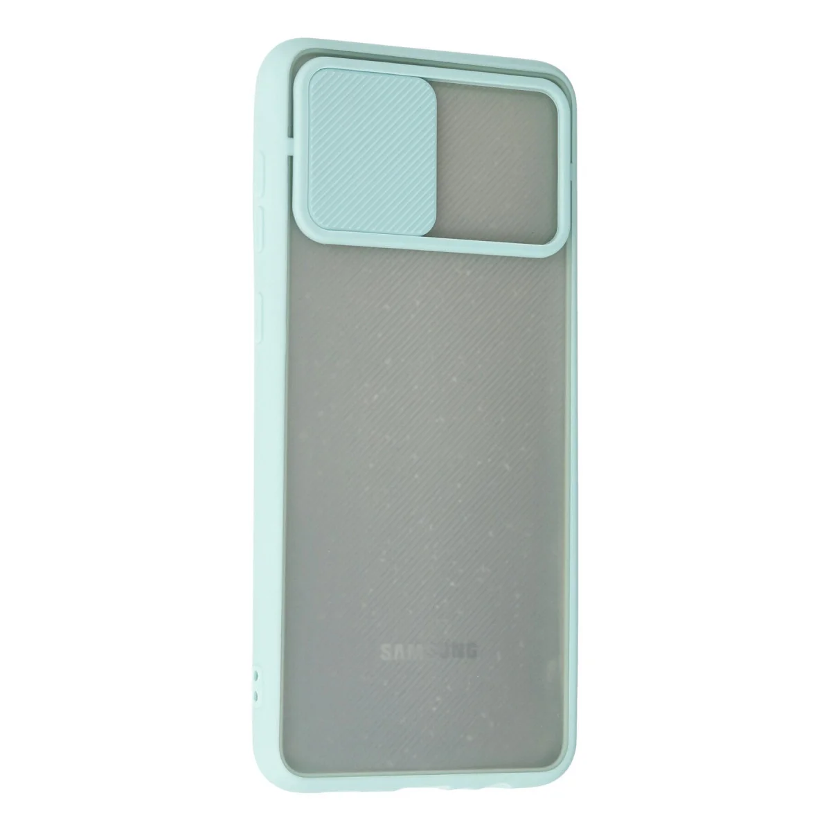 Galaxy A02 Kılıf Palm Buzlu Kamera Sürgülü Silikon - Turkuaz