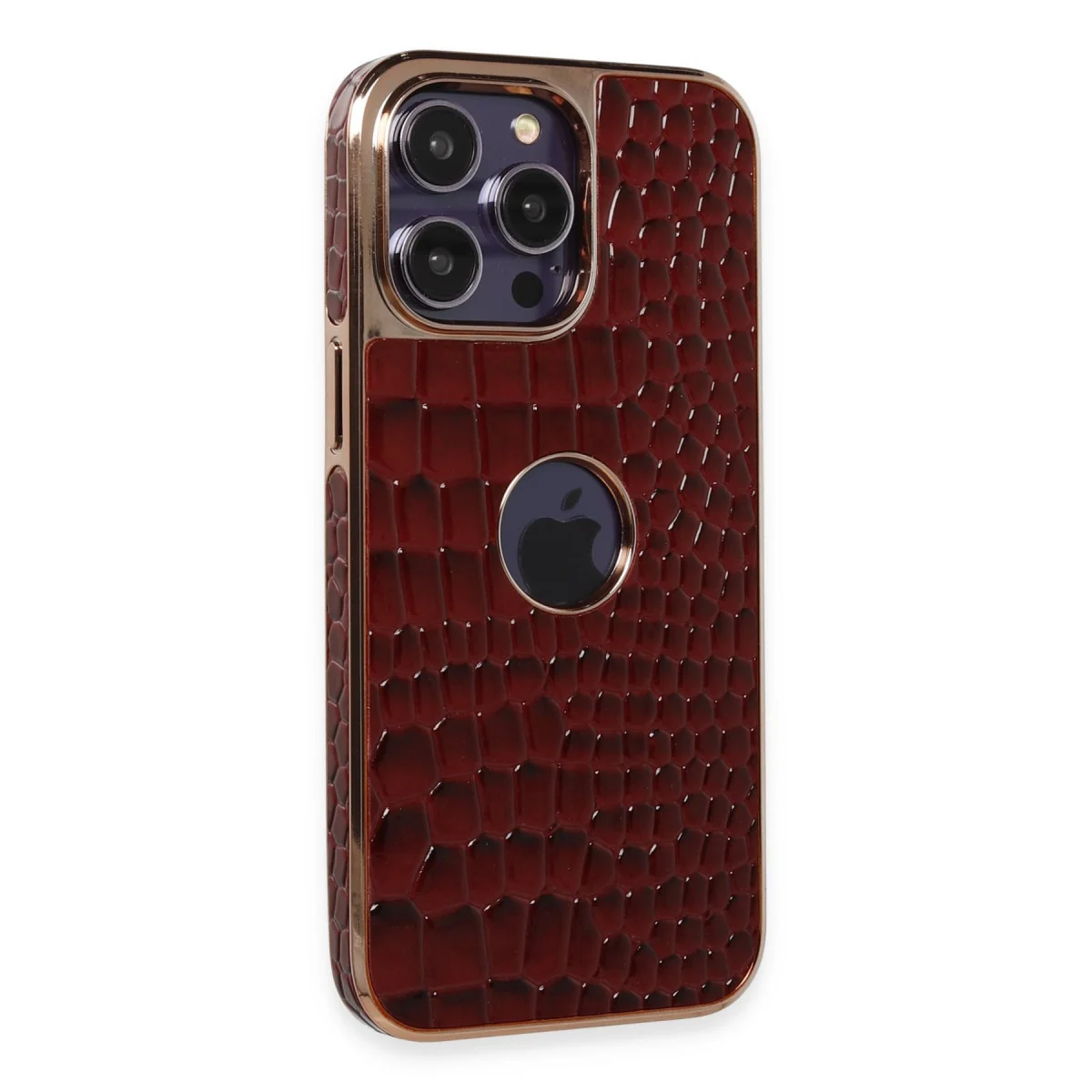 iPhone 14 Pro Kılıf Snake Kapak - Bordo