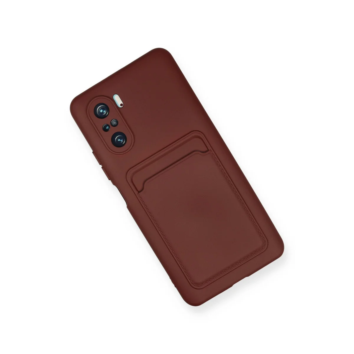 Mi 11i Kılıf Kelvin Kartvizitli Silikon - Bordo