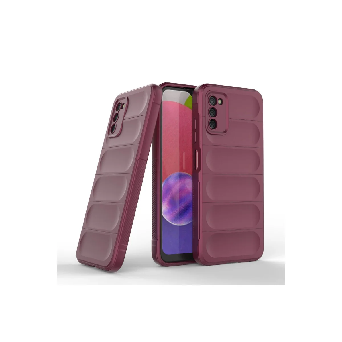 Galaxy A03S Kılıf Optimum Silikon - Bordo