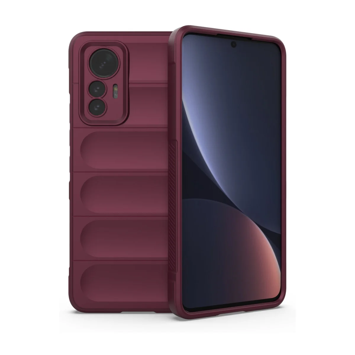 Mi 12 Lite Kılıf Optimum Silikon - Bordo