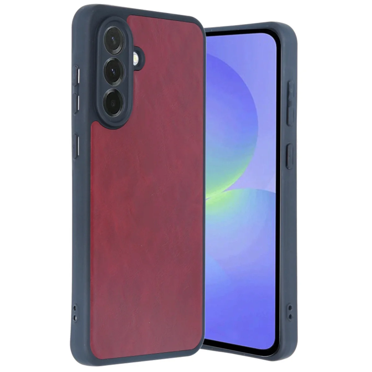 Galaxy A35 5G Kılıf Aras Deri Kapak - Bordo