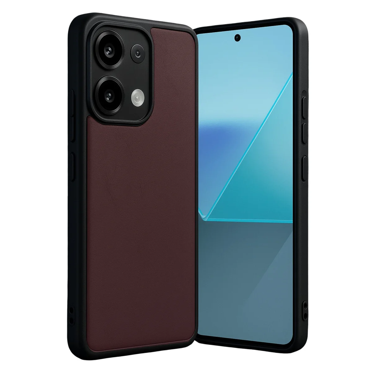 Redmi Note 13 Pro 4G Kılıf Aras Deri Kapak - Bordo