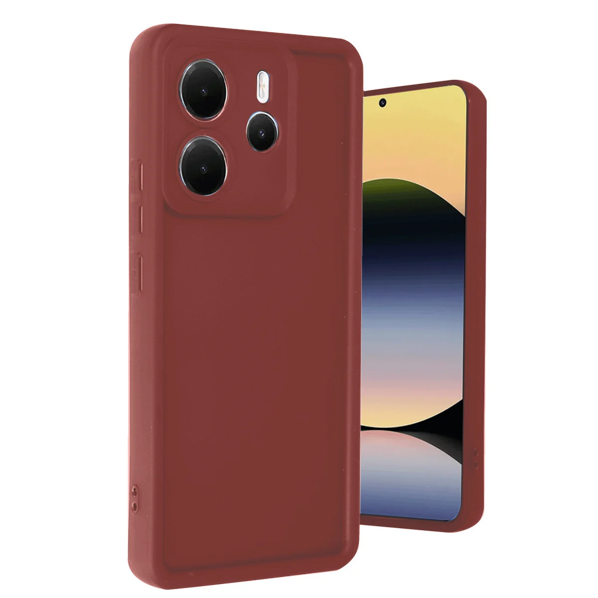 Redmi Note 14 4G Kılıf Viera Silikon - Bordo