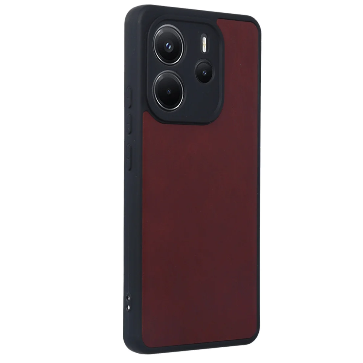 Redmi Note 14 4G Kılıf Aras Deri Kapak - Bordo