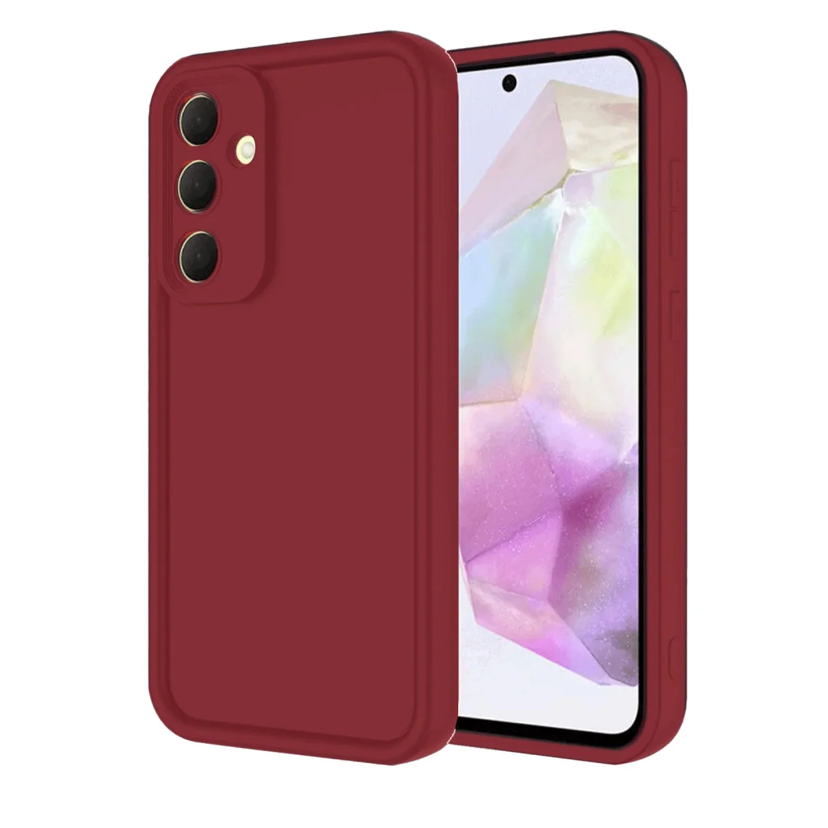 Galaxy A16 5G Kılıf Viera Silikon - Bordo
