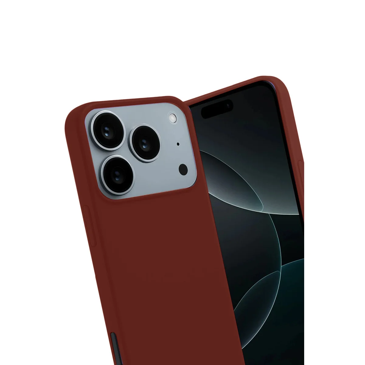 iPhone 17 Pro First Silikon - Bordo