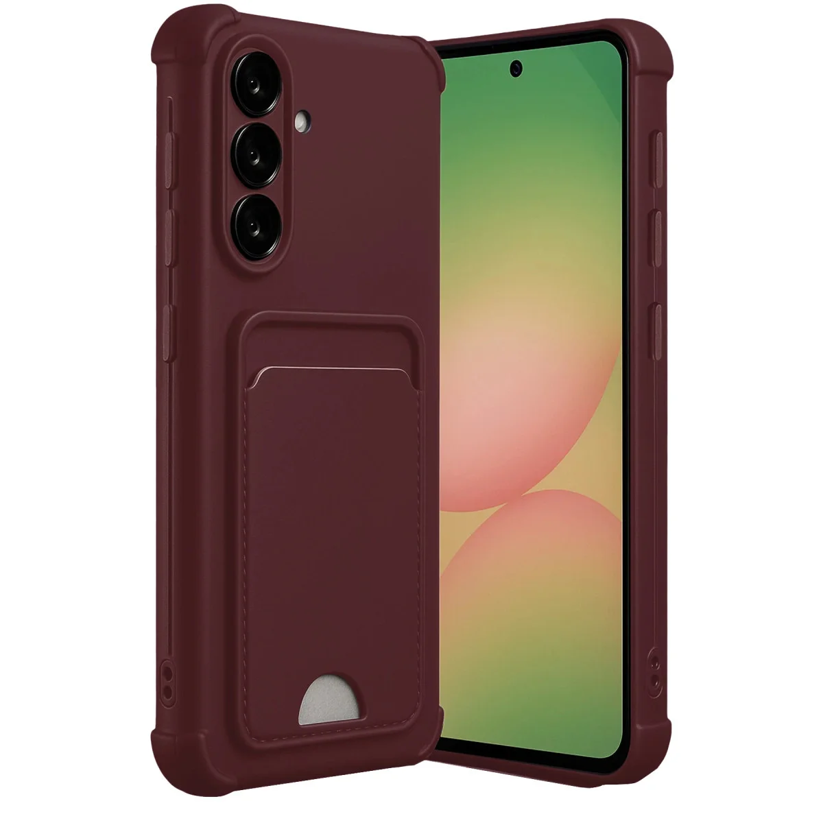 Galaxy A17 5G Kelvin Kartvizitli Silikon - Bordo