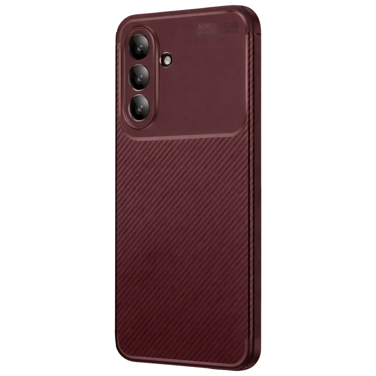 Galaxy A26 Kılıf Auto Focus Karbon Kapak - Bordo