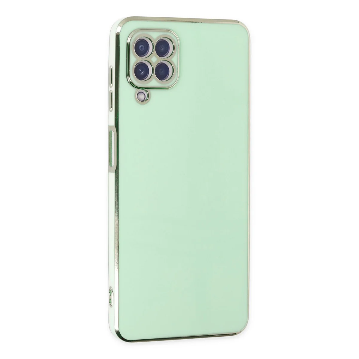 Galaxy A22 Kılıf Volet Silikon - Açık Yeşil