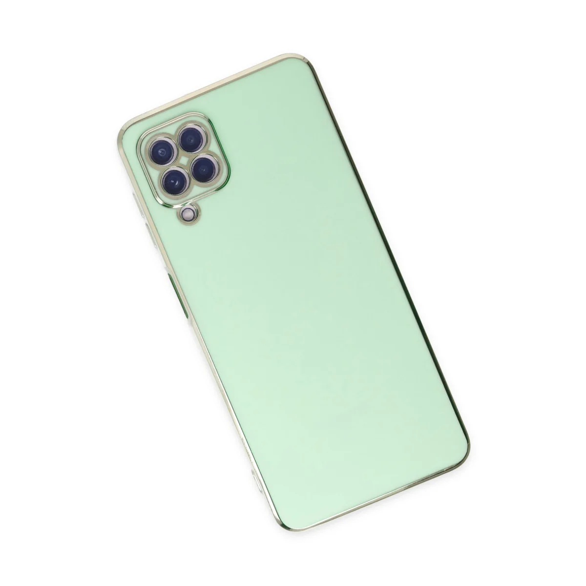Galaxy A22 Kılıf Volet Silikon - Açık Yeşil