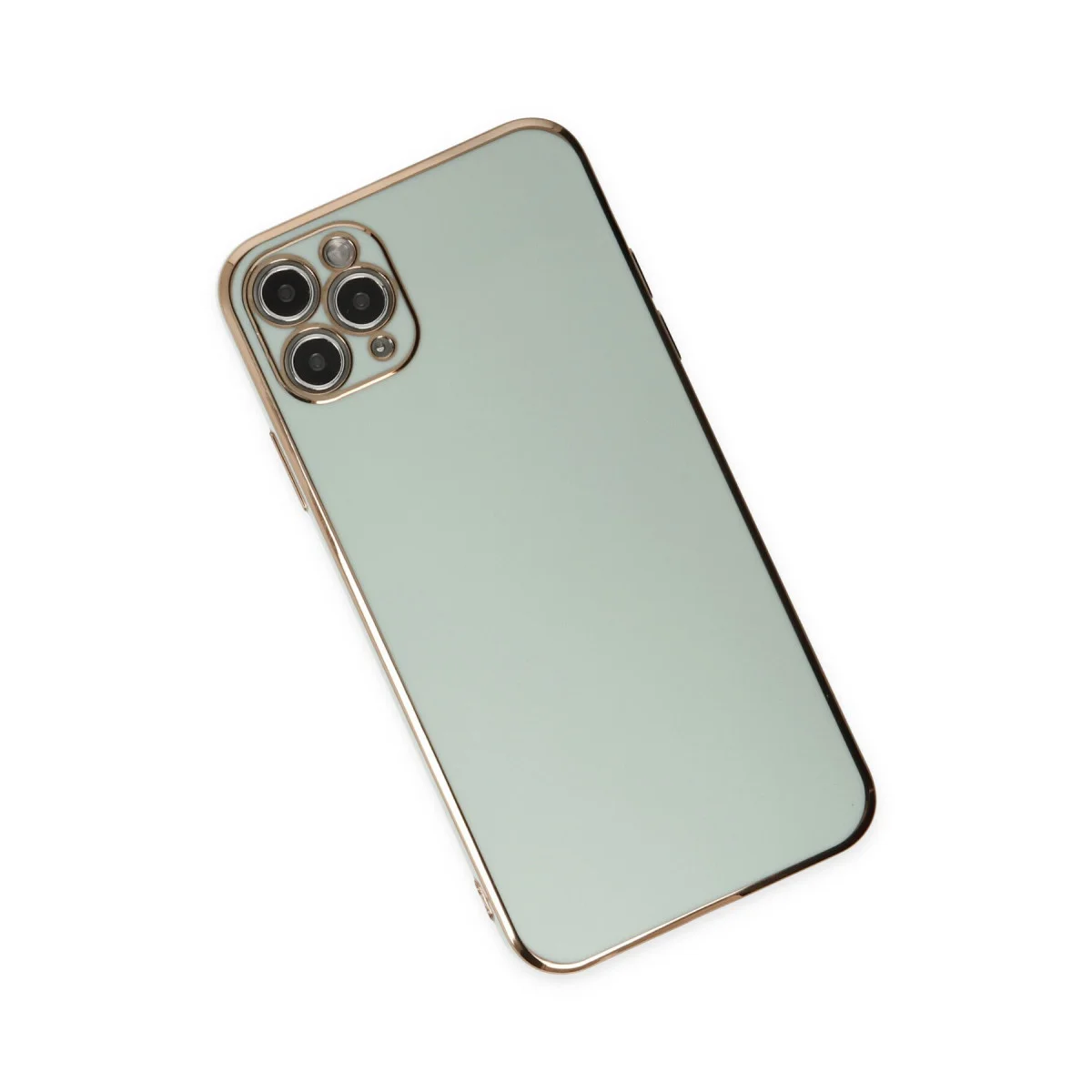 iPhone 11 Pro Max Kılıf Volet Silikon - Açık Yeşil