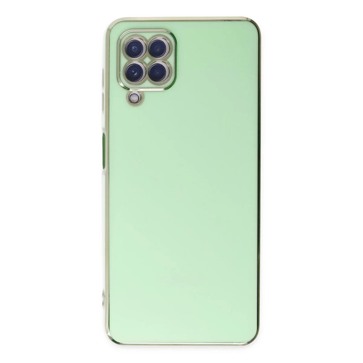 Galaxy A12 Kılıf Volet Silikon - Açık Yeşil