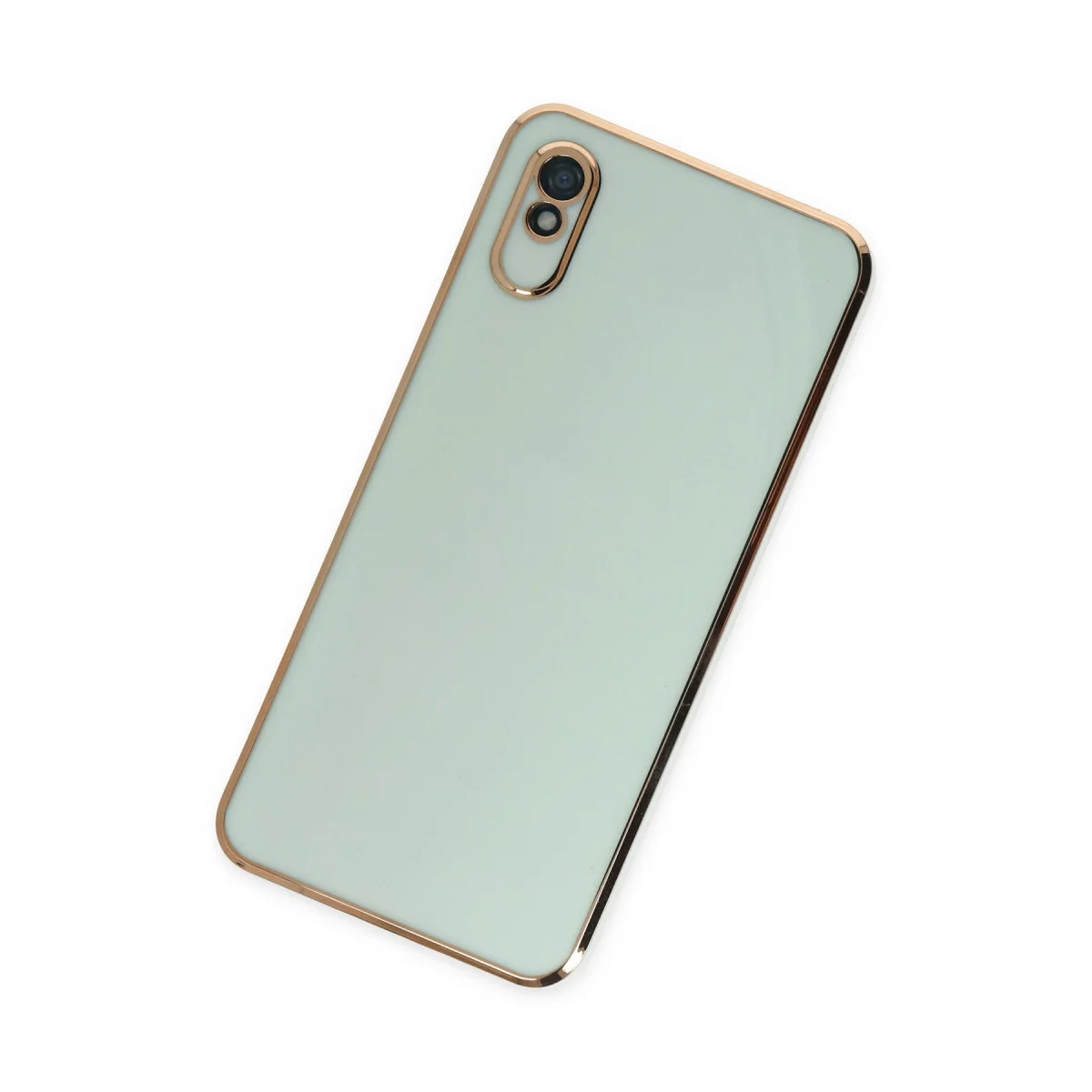 Redmi 9A Kılıf Volet Silikon - Açık Yeşil