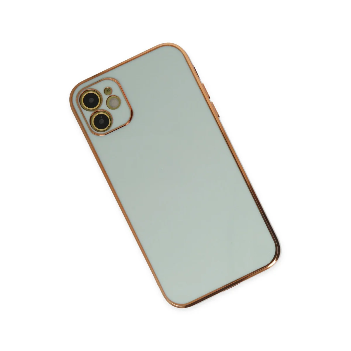 iPhone 12 Kılıf Volet Silikon - Açık Yeşil