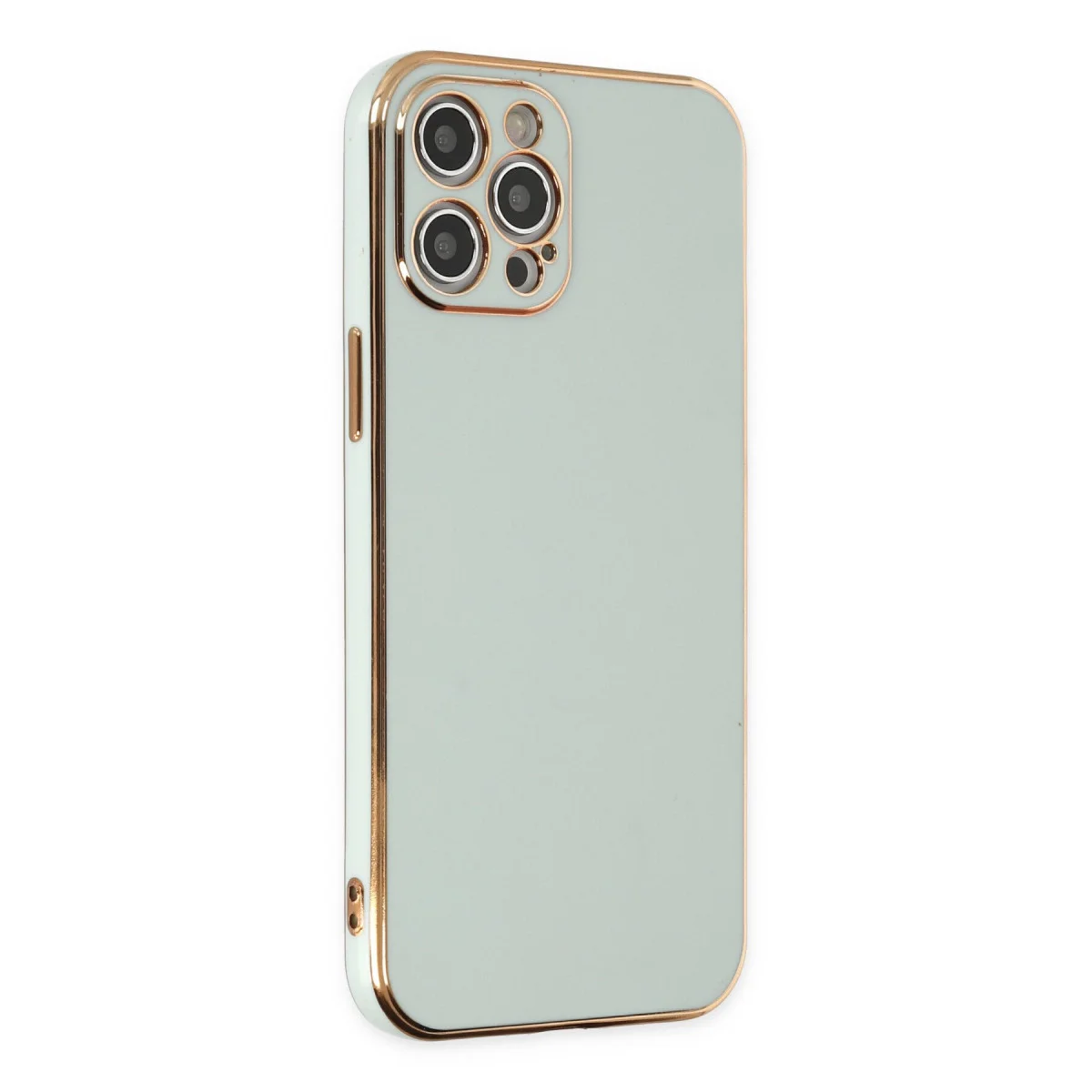 iPhone 12 Pro Kılıf Volet Silikon - Açık Yeşil