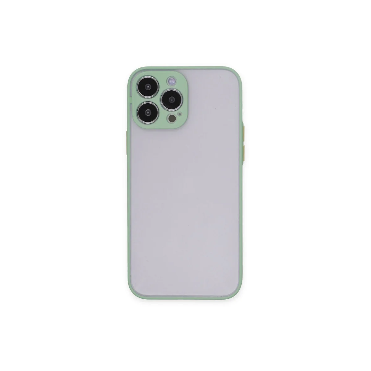 iPhone 15 Pro Max Kılıf Montreal Silikon Kapak - Açık Yeşil