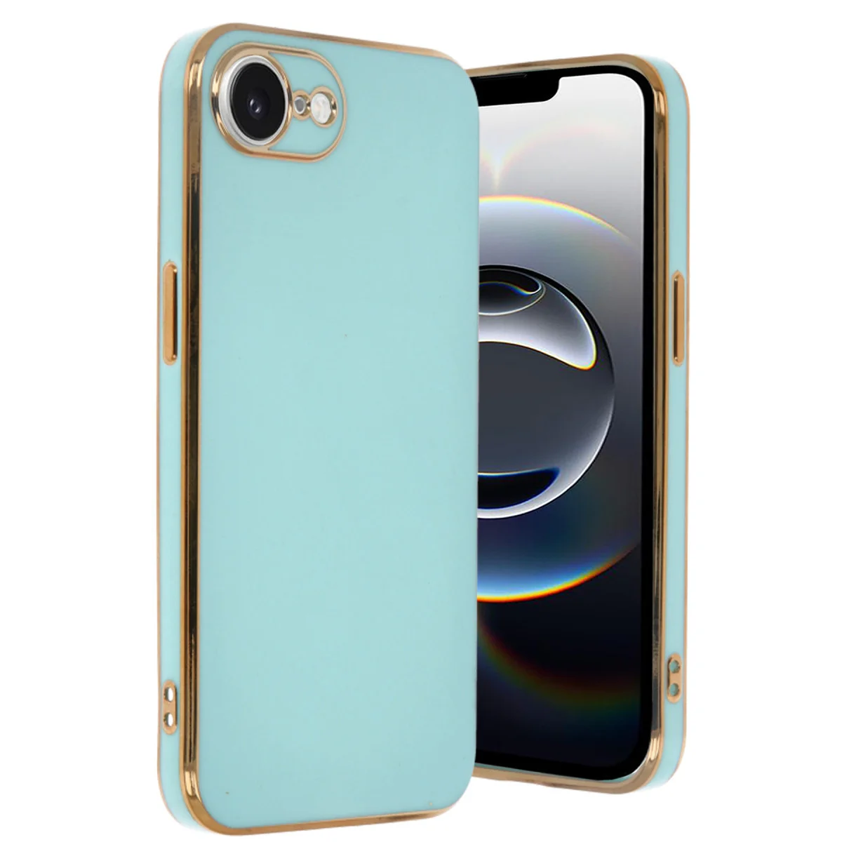 iPhone 16E Kılıf Volet Silikon - Açık Yeşil