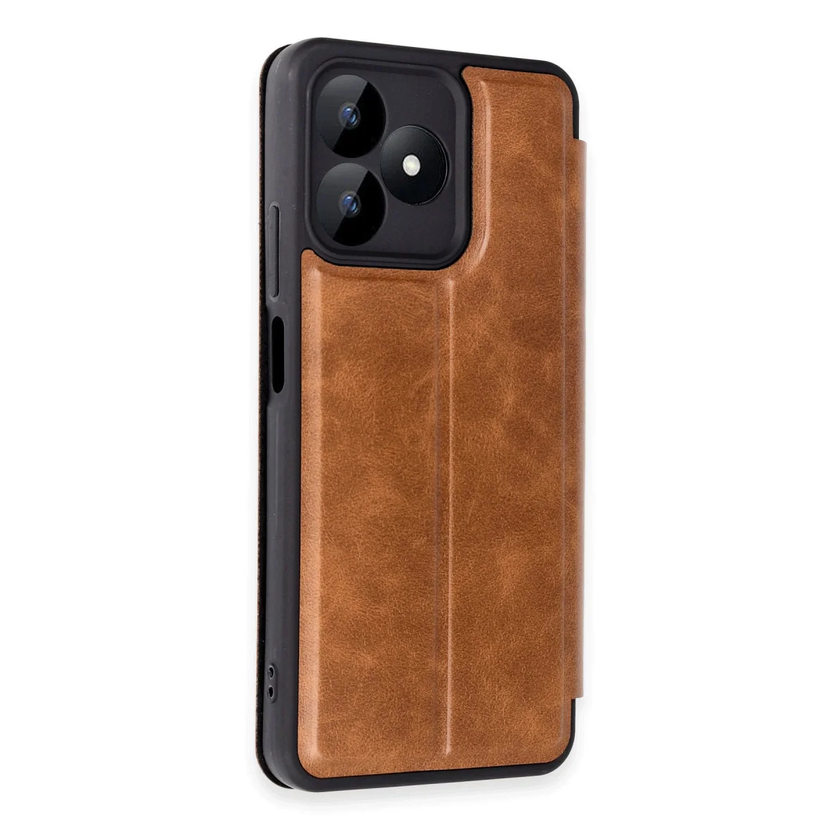 Realme Note 50 4G Kılıf Flip Cover - Taba