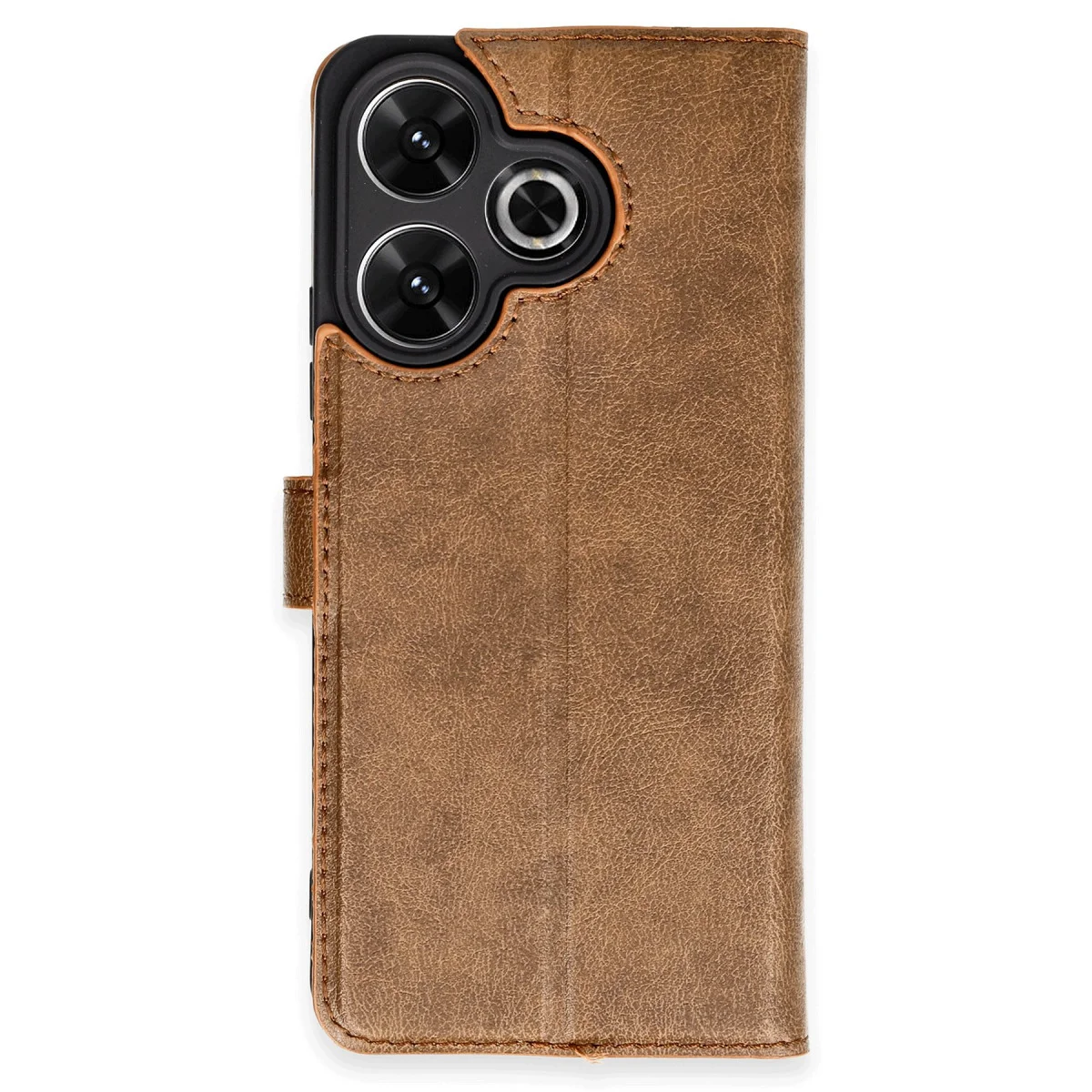 Redmi 13 4G Kılıf Trend S Plus Kapaklı Kılıf - Taba