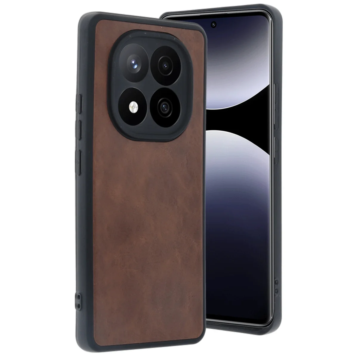 Redmi Note 14 Pro 4G Kılıf Aras Deri Kapak - Taba