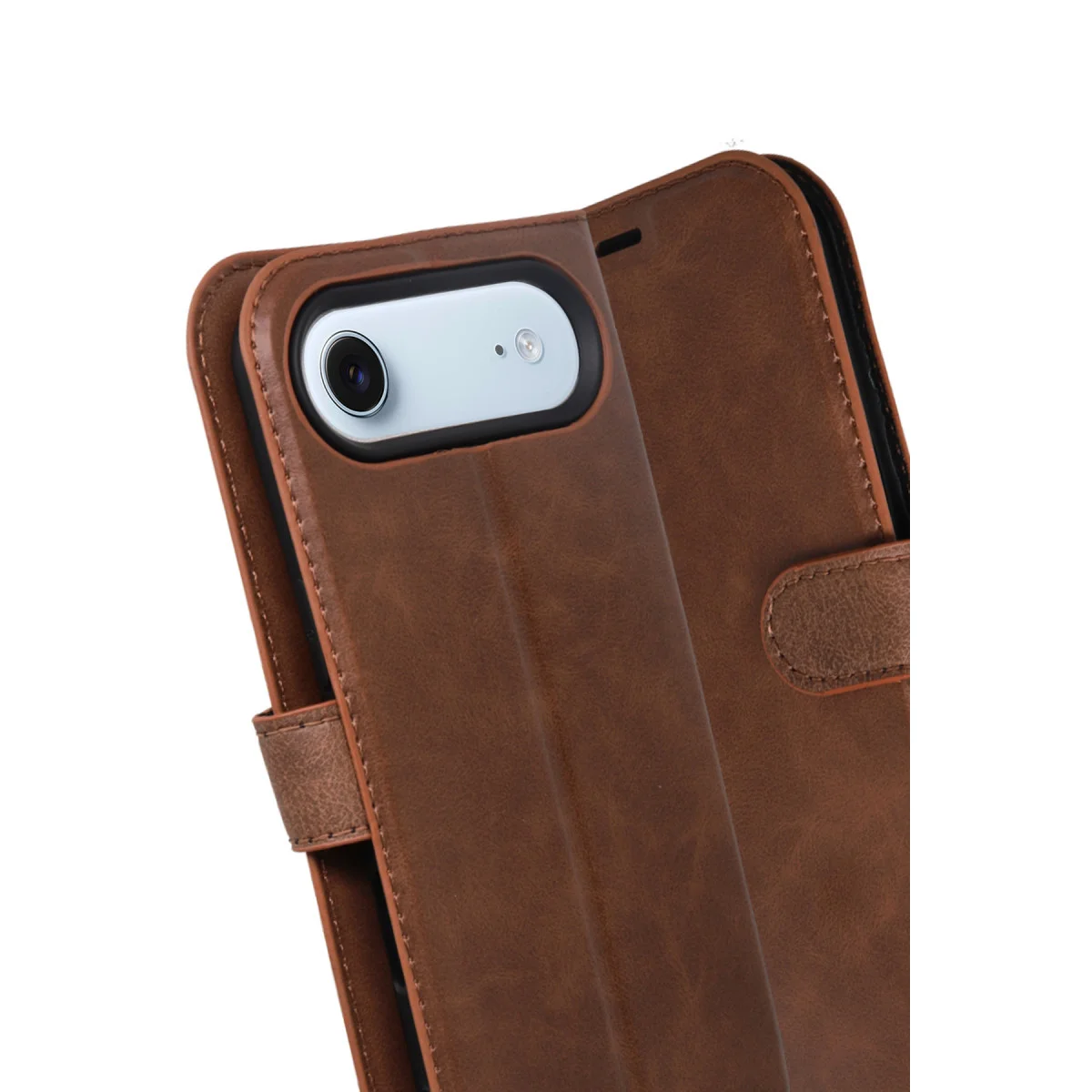 iPhone 17 Air Trend S Plus Kapaklı Kılıf - Taba
