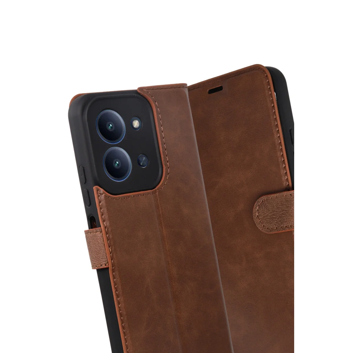 Redmi 15C 4G Trend S Plus Kapaklı Kılıf - Taba