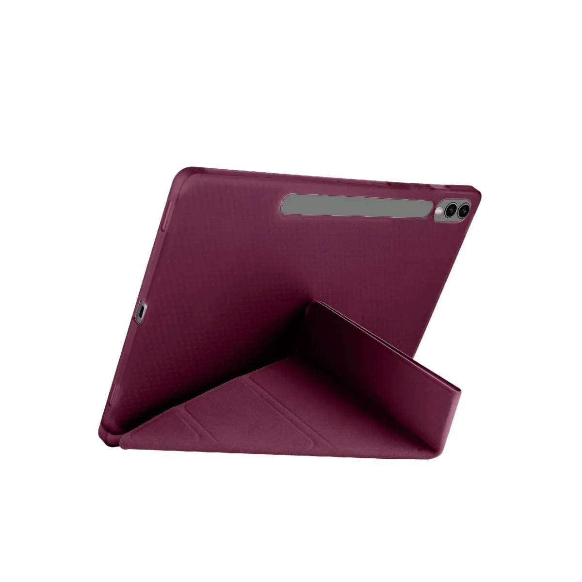 Galaxy X610 Tab S9 FE Plus 12.4 Kılıf Kalemlikli Mars Tablet Kılıfı - Mürdüm
