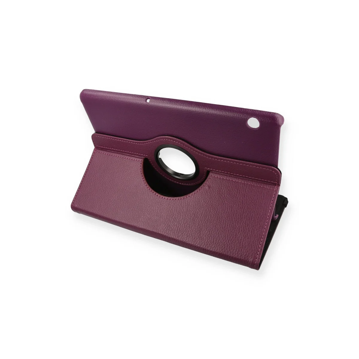 MediaPad T5 10 Kılıf 360 Tablet Deri Kılıf - Mürdüm