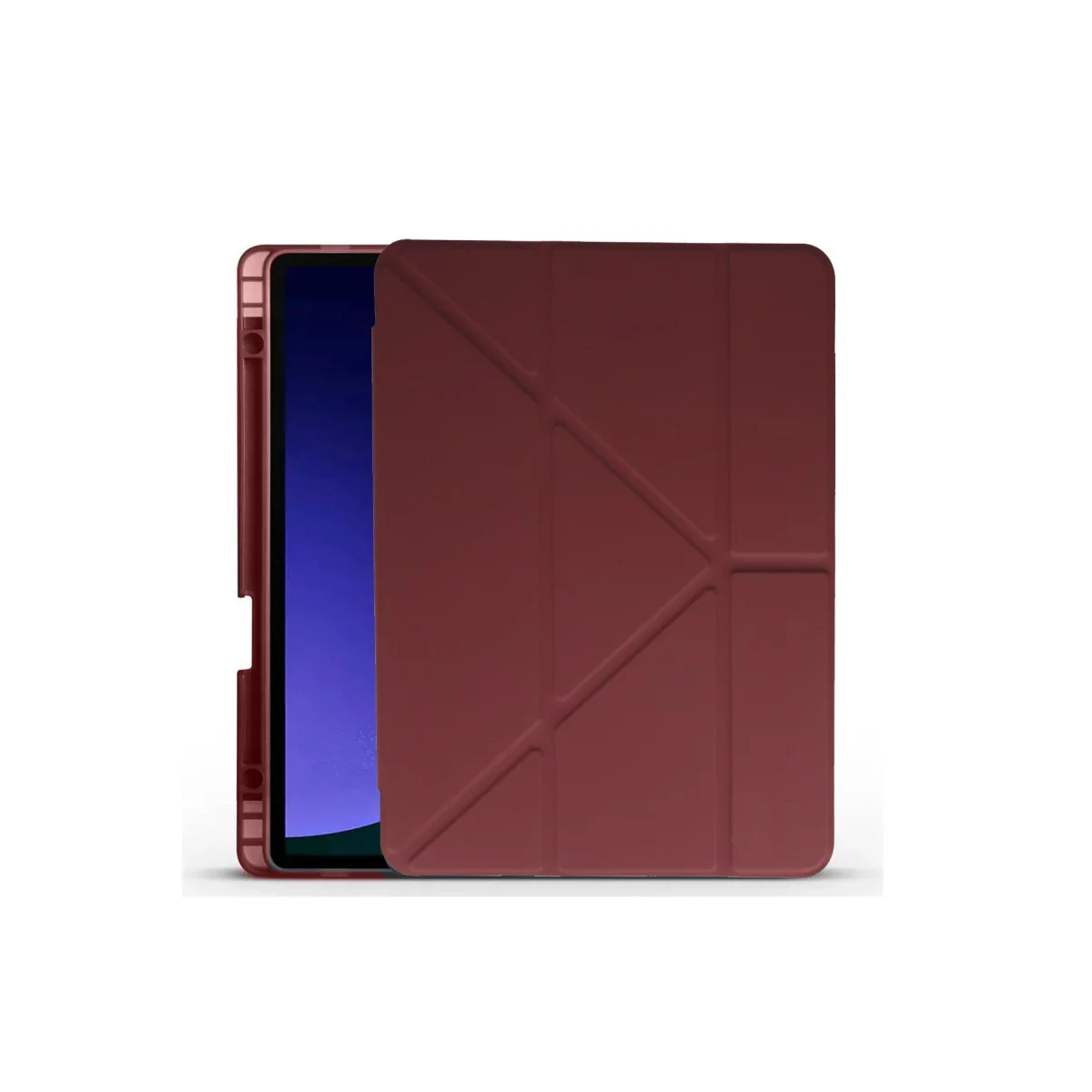 Pad X9 11.5 Kılıf Kalemlikli Mars Tablet Kılıfı - Mürdüm